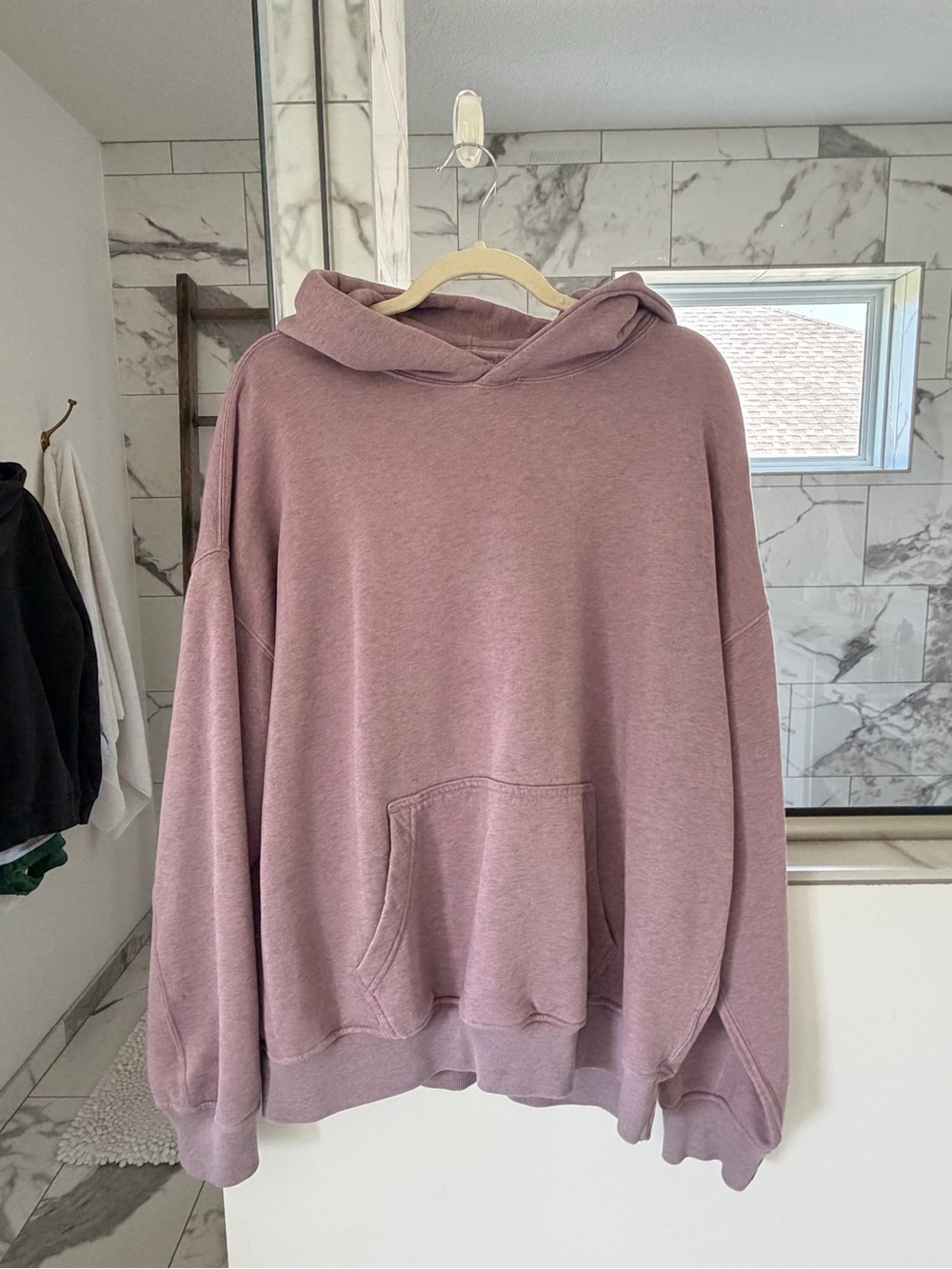 Abercrombie & Fitch heather purple essential popover Hoodie